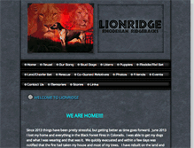 Tablet Screenshot of lionridgerr.com